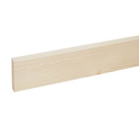 Metsä Wood Smooth Planed Square edge Whitewood spruce Stick timber (L)2.4m (W)70mm (T)18mm