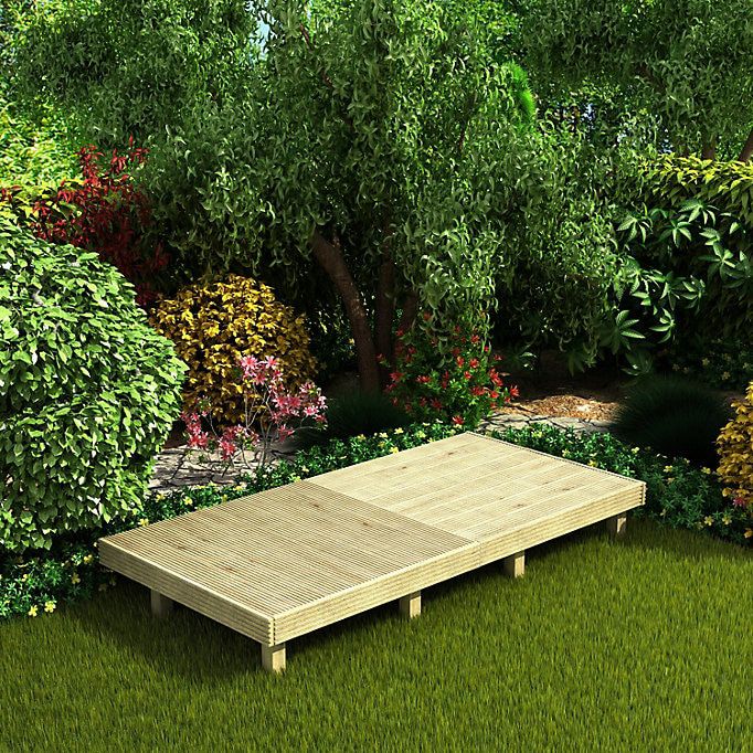 Metsä Wood Deck² Easy build Spruce Modular deck system, 2.88m²