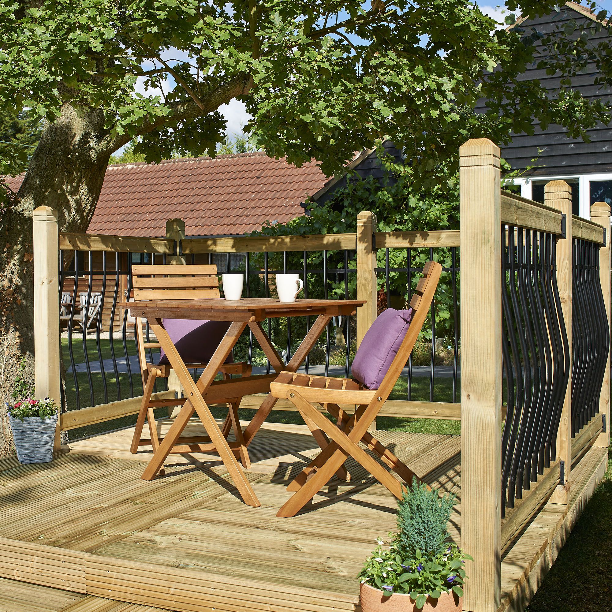 Metsä Wood Deck² Easy build Spruce Modular deck system, 2.88m²