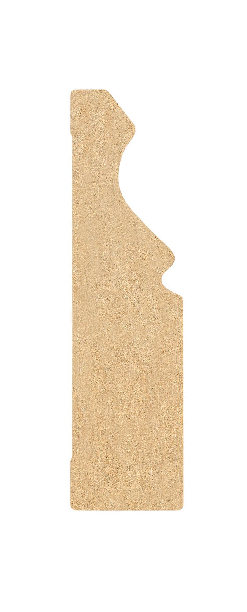 Metsä Wood Fully finished MDF Oak Ogee Skirting board (L)2100mm (W)69mm (T)18mm