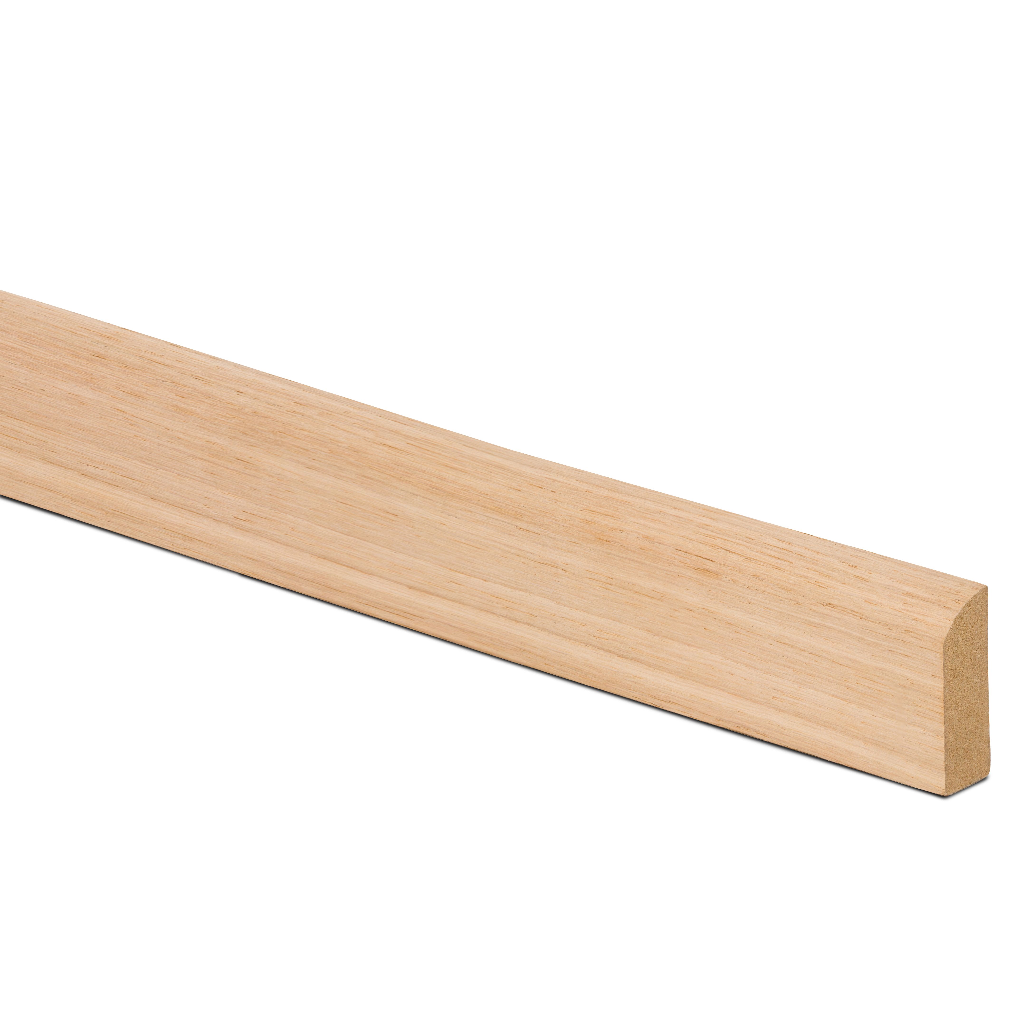 Metsä Wood Fully finished Oak Rounded Moulding (L)2100mm (W)44mm (T)15mm, Pack of 5
