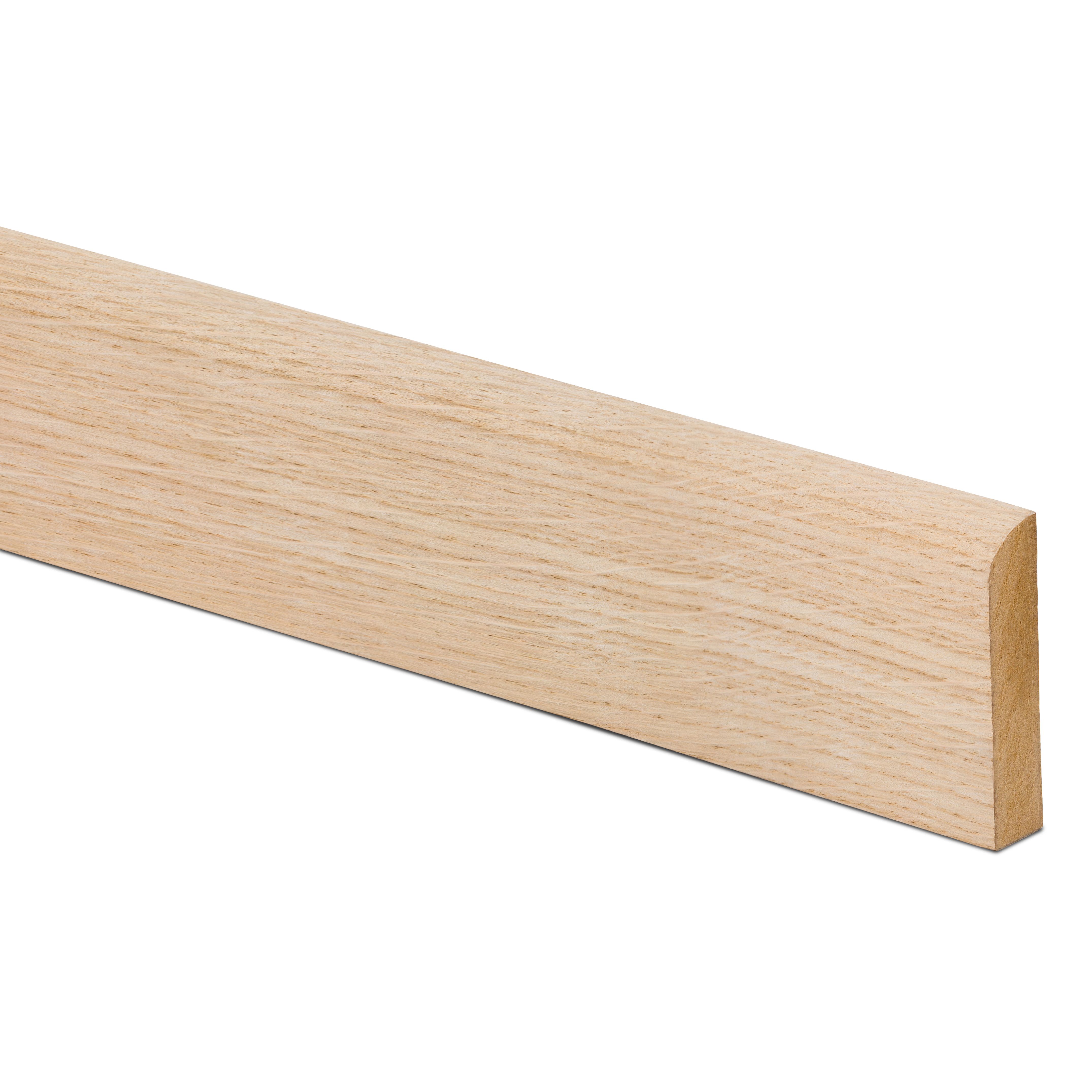 Metsä Wood Fully finished Oak Rounded Moulding (L)2400mm (W)69mm (T)15mm, Pack of 4