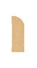 Metsä Wood Fully finished White MDF Rounded Skirting board (L)2.1m (W)44mm (T)15mm
