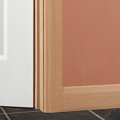 Metsä Wood Natural MDF Chamfered Skirting board (L)2100mm (W)69mm (T)15mm