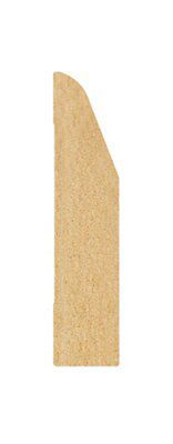 Metsä Wood Natural MDF Chamfered Skirting board (L)2100mm (W)69mm (T)15mm