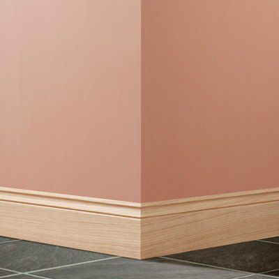 Metsä Wood Natural MDF Ogee Skirting board (L)2.4m (W)119mm (T)18mm