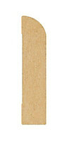 Metsä Wood Natural MDF Rounded Skirting board (L)2.4m (W)69mm (T)15mm
