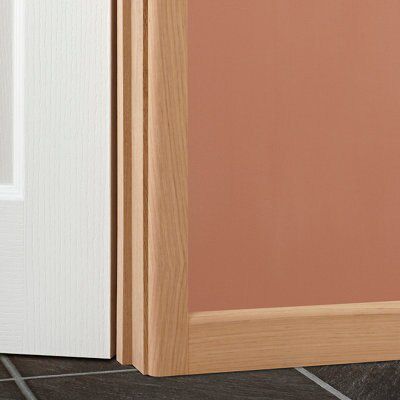 Metsä Wood Natural MDF Rounded Skirting board (L)2100mm (W)44mm (T)15mm