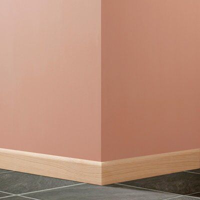 Metsä Wood Natural MDF Rounded Skirting board (L)2400mm (W)69mm (T)15mm