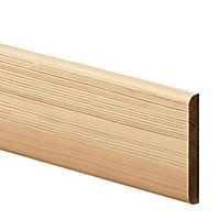Metsä Wood Pine Bullnose Architrave (L)2.1m (W)69mm (T)12mm, Pack of 5