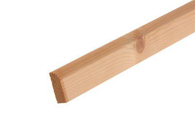 Metsä Wood Pine Bullnose Skirting board (L)2100mm (W)44mm (T)15mm