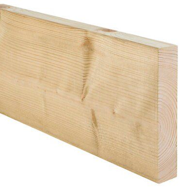 Metsä Wood Planed C24 Spruce Carcassing timber (L)4.8m (W)220mm (T)45mm