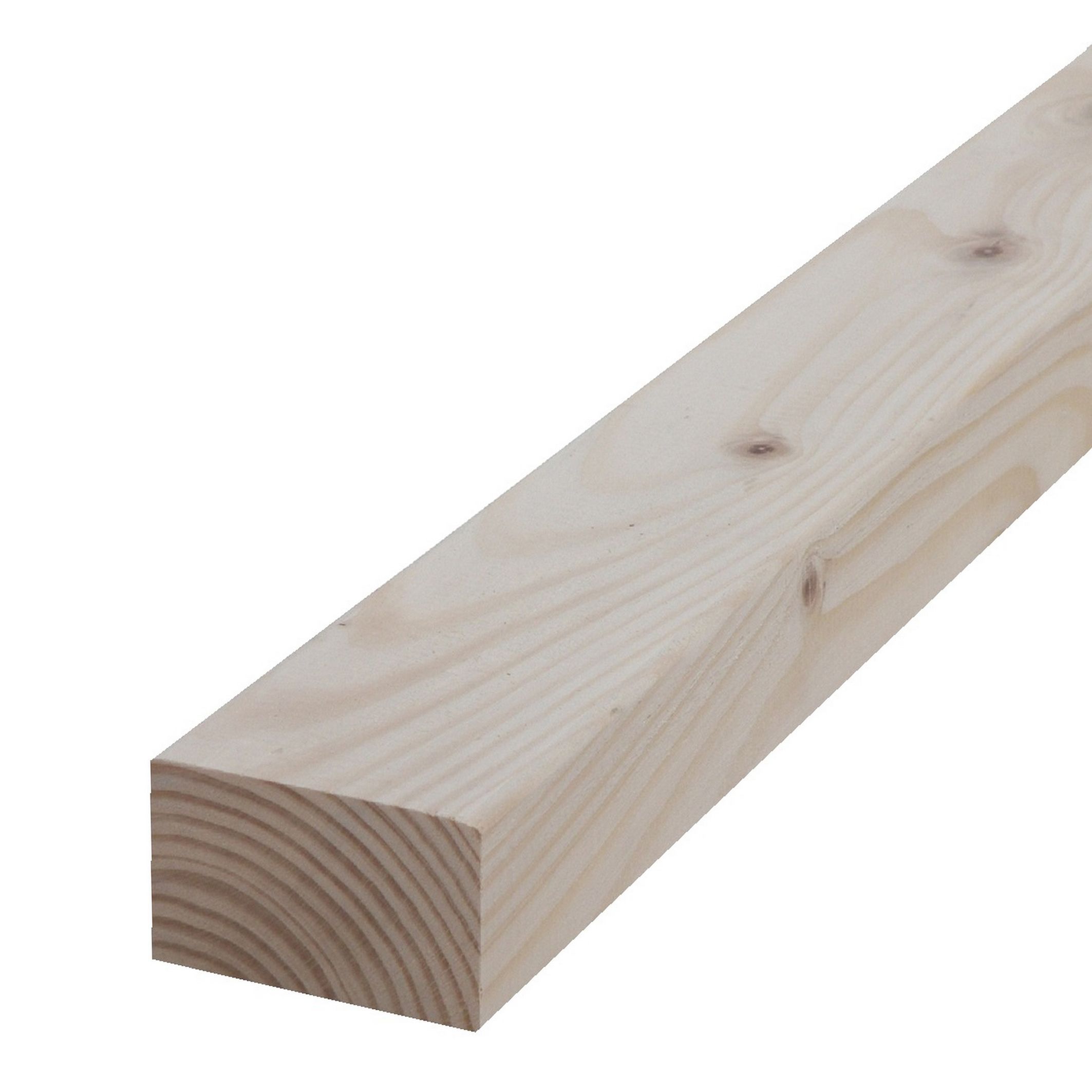 Metsä Wood Planed Round edge C16 CLS timber (L)2.4m (W)89mm (T)38mm