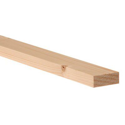 Metsä Wood Planed square edge Stick timber (L)2.4m (W)44mm (T)18mm, Pack of 6