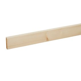 Metsä Wood Planed Square Whitewood spruce Stick timber (L)2.4m (W)44mm (T)12mm S4SW03P, Pack of 8