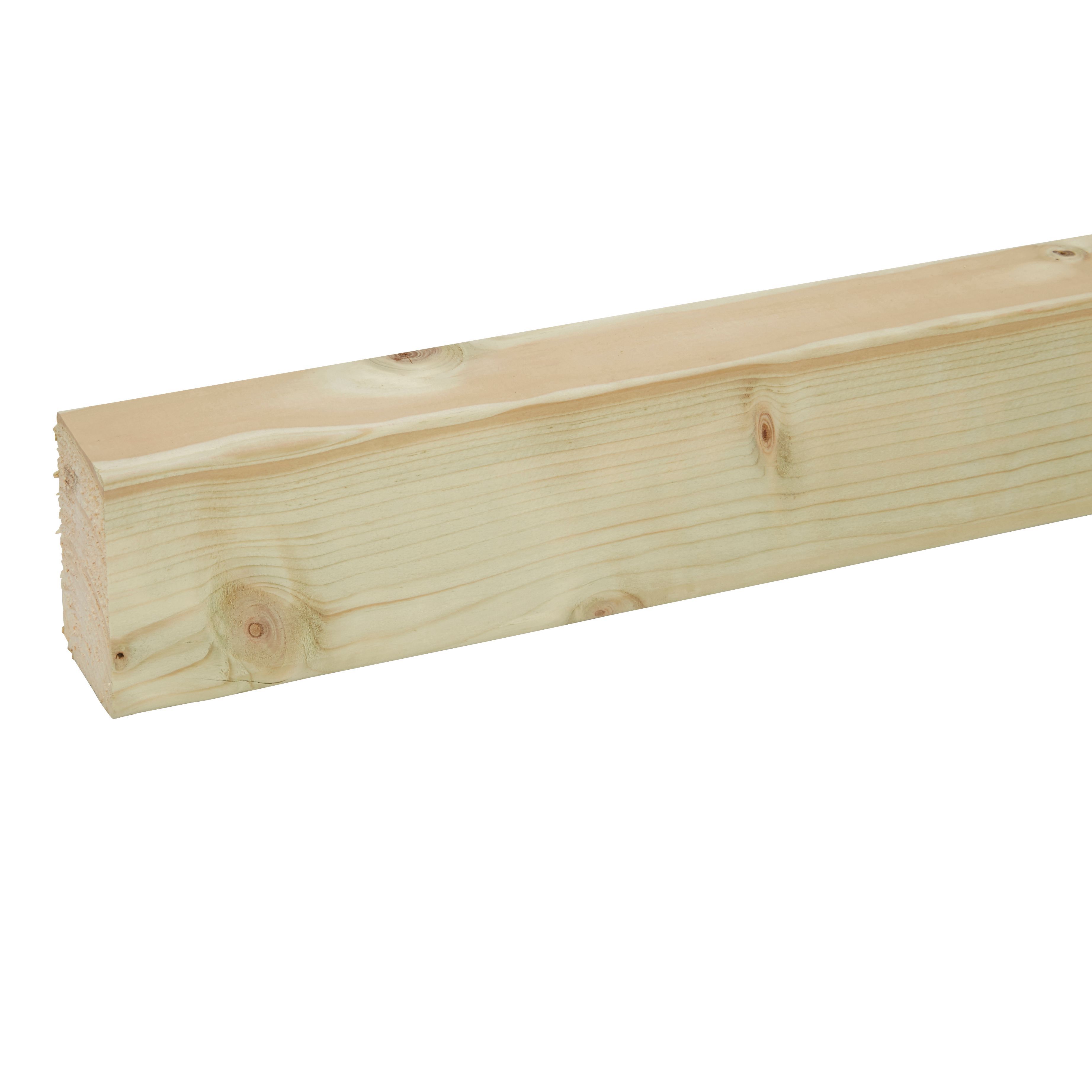 Metsä Wood Planed Treated C16 Whitewood spruce Stick timber (L)2.4m (W)70mm (T)45mm