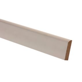 Metsä Wood Primed White MDF Bullnose Architrave (L)2.1m (W)44mm (T)14.5mm, Pack of 5