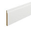 Metsä Wood Primed White MDF Ogee Skirting board (L)2.4m (W)169mm (T)18mm, Pack of 2