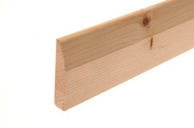 Metsä Wood Redwood Skirting board (L)2400mm (W)69mm