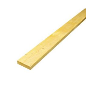 Metsä Wood Rough Sawn Treated Whitewood spruce Stick timber (L)2.4m (W)100mm (T)22mm