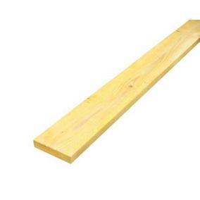 Metsä Wood Rough Sawn Treated Whitewood spruce Stick timber (L)2.4m (W)125mm (T)22mm