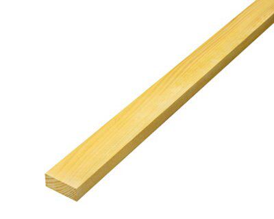 Metsä Wood Rough Sawn Treated Whitewood Stick timber (L)2.4m (W)50mm (T)22mm, Pack of 4