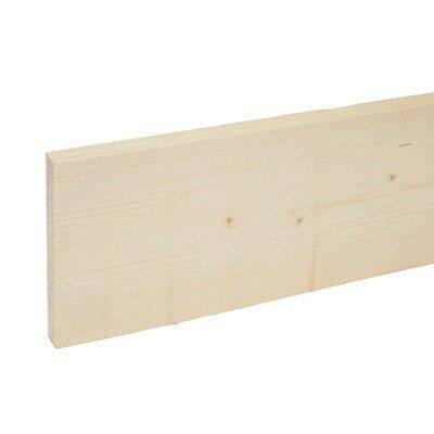 Metsä Wood Rough Sawn Whitewood spruce Stick timber (L)2.4m (W)150mm (T)19mm