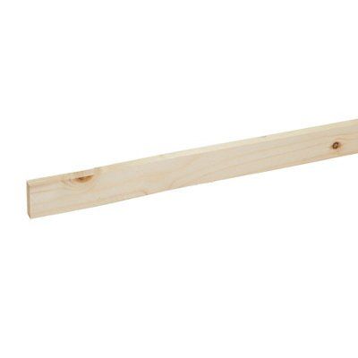 Metsä Wood Rough Sawn Whitewood spruce Stick timber (L)2.4m (W)30mm (T)10mm