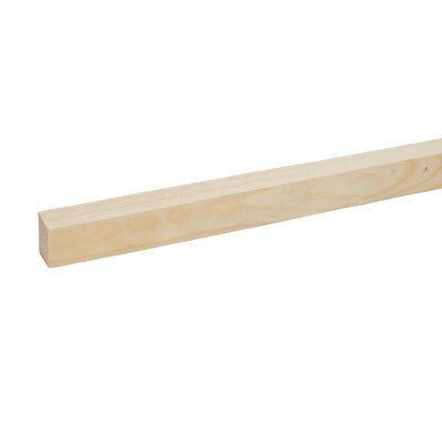 Metsä Wood Rough Sawn Whitewood spruce Stick timber (L)2.4m (W)30mm (T)25mm