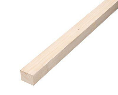 Metsä Wood Rough Sawn Whitewood spruce Stick timber (L)2.4m (W)38mm (T)47mm