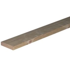 Metsä Wood Rough sawn Whitewood spruce Timber (L)2.4m (W)100mm (T)25mm
