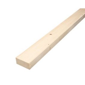 Metsä Wood Rough sawn Whitewood spruce Timber (L)2.4m (W)100mm (T)47mm