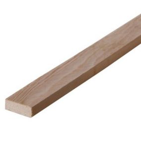Metsä Wood Rough sawn Whitewood spruce Timber (L)2.4m (W)38mm (T)15mm