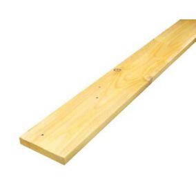 Metsä Wood Rough sawn Whitewood Stick timber (L)2.4m (W)150mm (T)22mm, Pack of 4