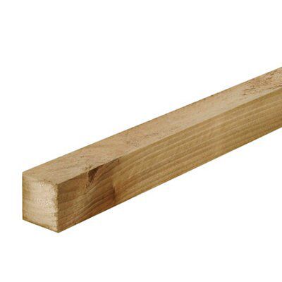 Metsä Wood Sawn Green spruce Stick timber (L)2.4m (W)50mm (T)47mm, Pack of 6
