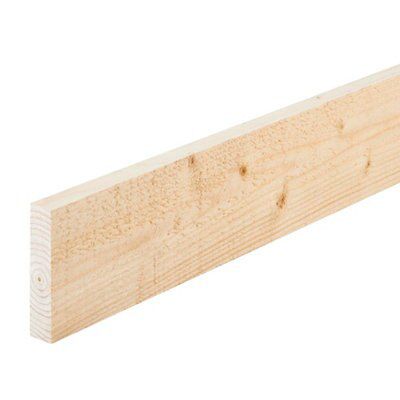 Metsä Wood Scandinavian spruce Stick timber (L)2.4m (W)100mm (T)22mm, Pack of 5