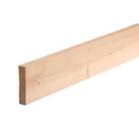 Metsä Wood Smooth Planed Square edge Stick timber (L)2.1m (W)106mm (T)28mm