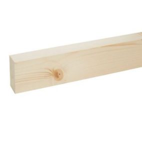 Metsä Wood Smooth Planed Square edge Stick timber (L)2.4m (W)70mm (T)34mm