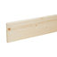 Metsä Wood Smooth Planed Square edge Whitewood spruce Stick timber (L)2.4m (W)119mm (T)18mm S4SW08P, Pack of 4