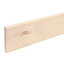 Metsä Wood Smooth Planed Square edge Whitewood spruce Stick timber (L)2.4m (W)119mm (T)18mm