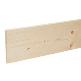 Metsä Wood Smooth Planed Square edge Whitewood spruce Stick timber (L)2.4m (W)144mm (T)18mm S4SW09