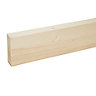 Metsä Wood Smooth Planed Square edge Whitewood spruce Stick timber (L)2.4m (W)94mm (T)34mm S4SW21P, Pack of 3