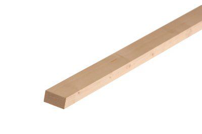 Metsä Wood Smooth Planed Whitewood spruce Stick timber (L)1.8m (W)34mm (T)18mm, Pack of 8