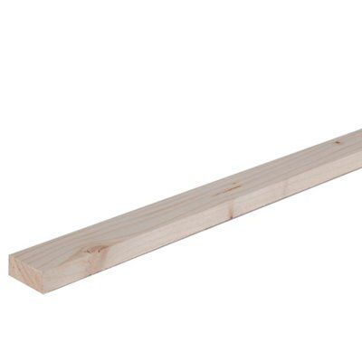 Metsä Wood Smooth Planed Whitewood spruce Stick timber (L)2.4m (W)44mm (T)18mm