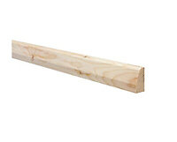 Metsä Wood Softwood Skirting board (L)2.1m (W)44mm