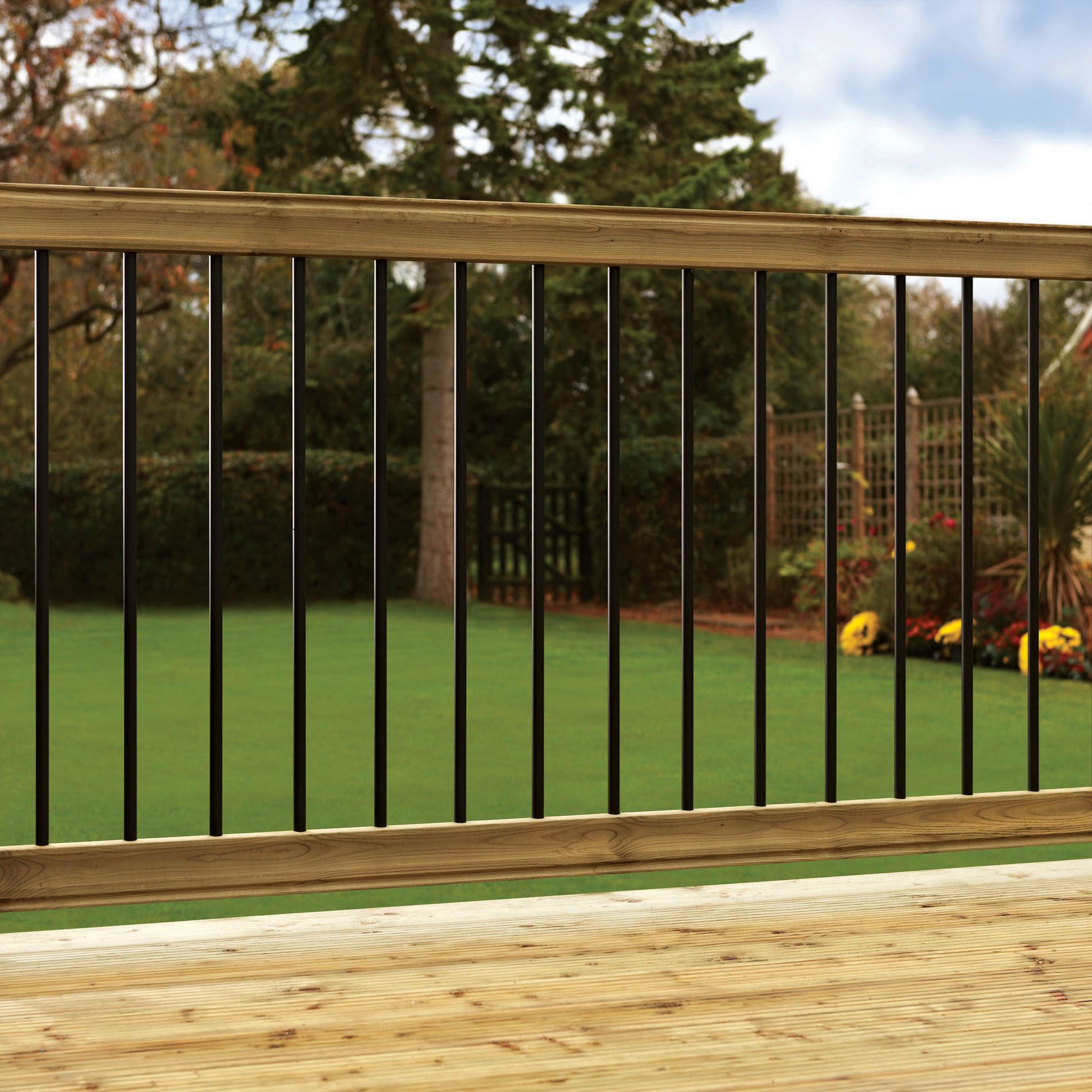 Metsä Wood Traditional Pine Decking rail kit, 0.32m²