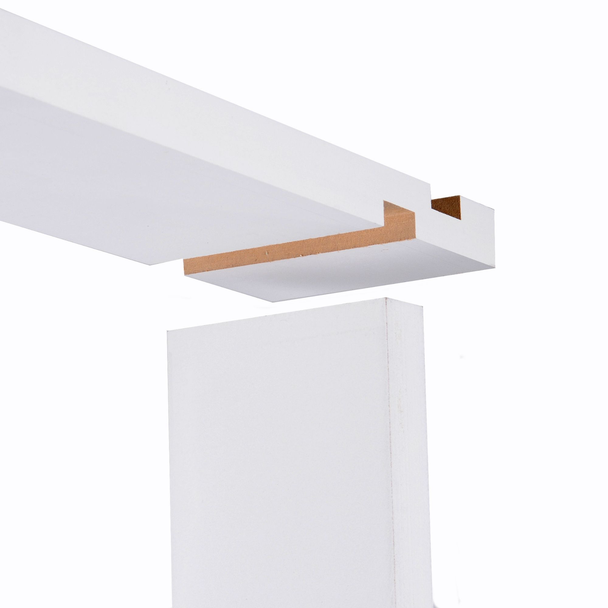 Metsä Wood White Internal Door lining set (H) 205cm x (W) 10.8cm DIY