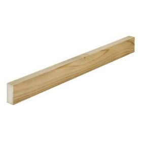 Metsä Wood Whitewood Stick timber (L)1.8m (W)50mm (T)22mm, Pack of 4