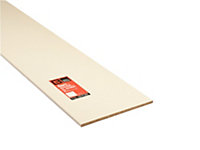 MFC Furniture panel White (L)2440mm (W)457mm (T)15mm