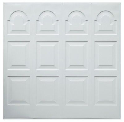 Michigan Georgian Retractable Garage door, (H)2134mm (W)2438mm